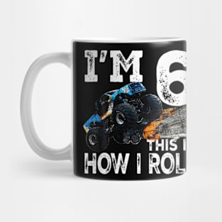 6 Years Old Monster Truck 6Th Birthday Mug